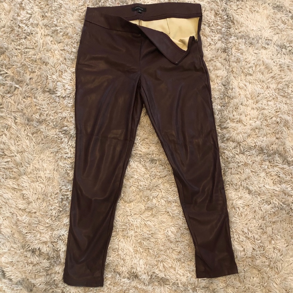 Ann Taylor leather leggings